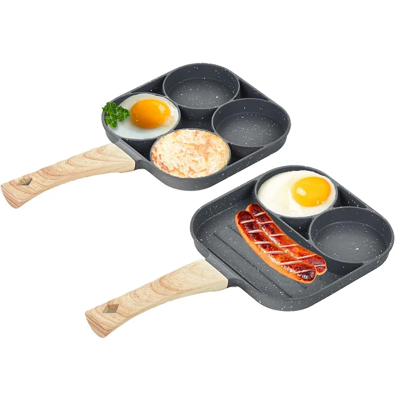 パンケーキエッグフライパン 4カップ オムレツポーチドエッグ - Mini Pancake Griddle のレビューと価格