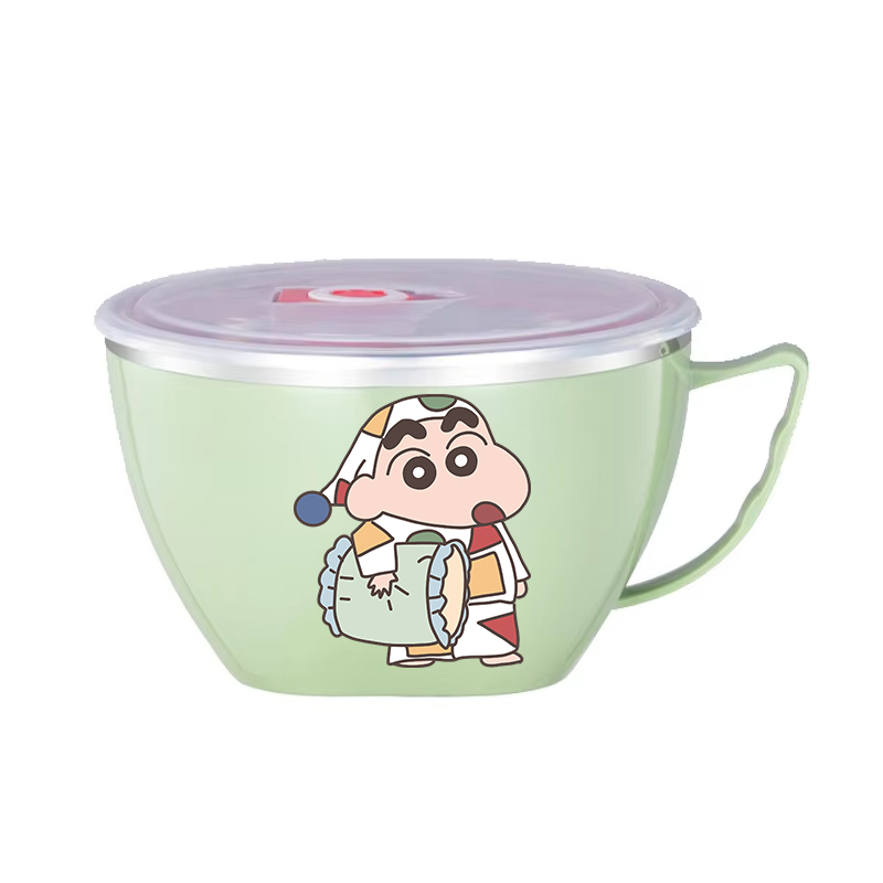 クレヨンしんちゃんヌードルボウル大容量ステンレスボウル二層熱 - Dim Sum Basket のレビューと価格