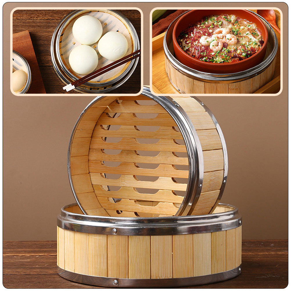 1セットの精巧な竹製蒸し器バスケット、高品質で再利用可能な多 - Dim Sum Basket のレビューと価格