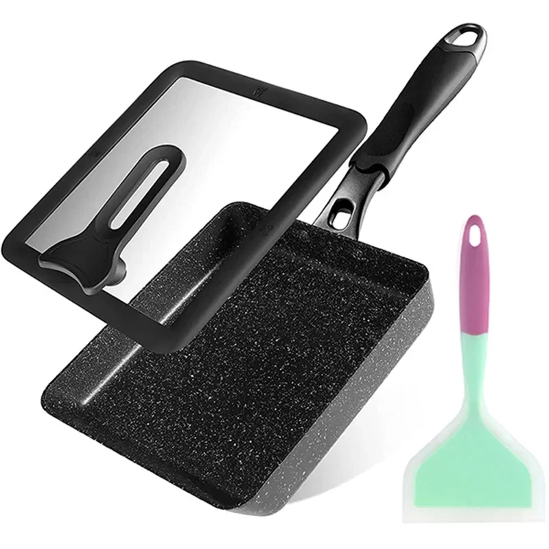 焦げ付き防止の日本のオムレツ鍋/タマゴヤキ、長方形の鍋、卵フ - Egg Waffle Pan のレビューと価格